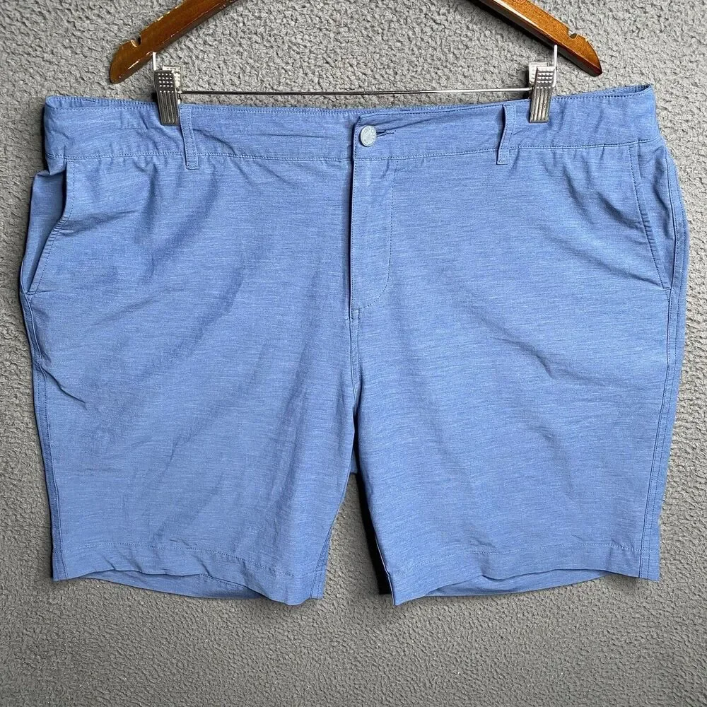 FAHERTY Huckberry All Day Short Men's Size 42 Blue 9 Inch Inseam Stretch Pockets